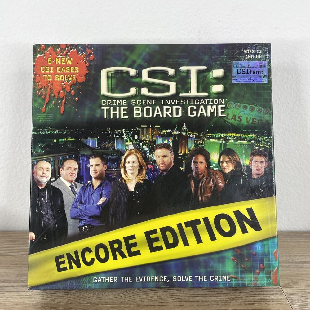 Vintage C.S.I. Board Game in Collector's Tin (12 Crime Stories)